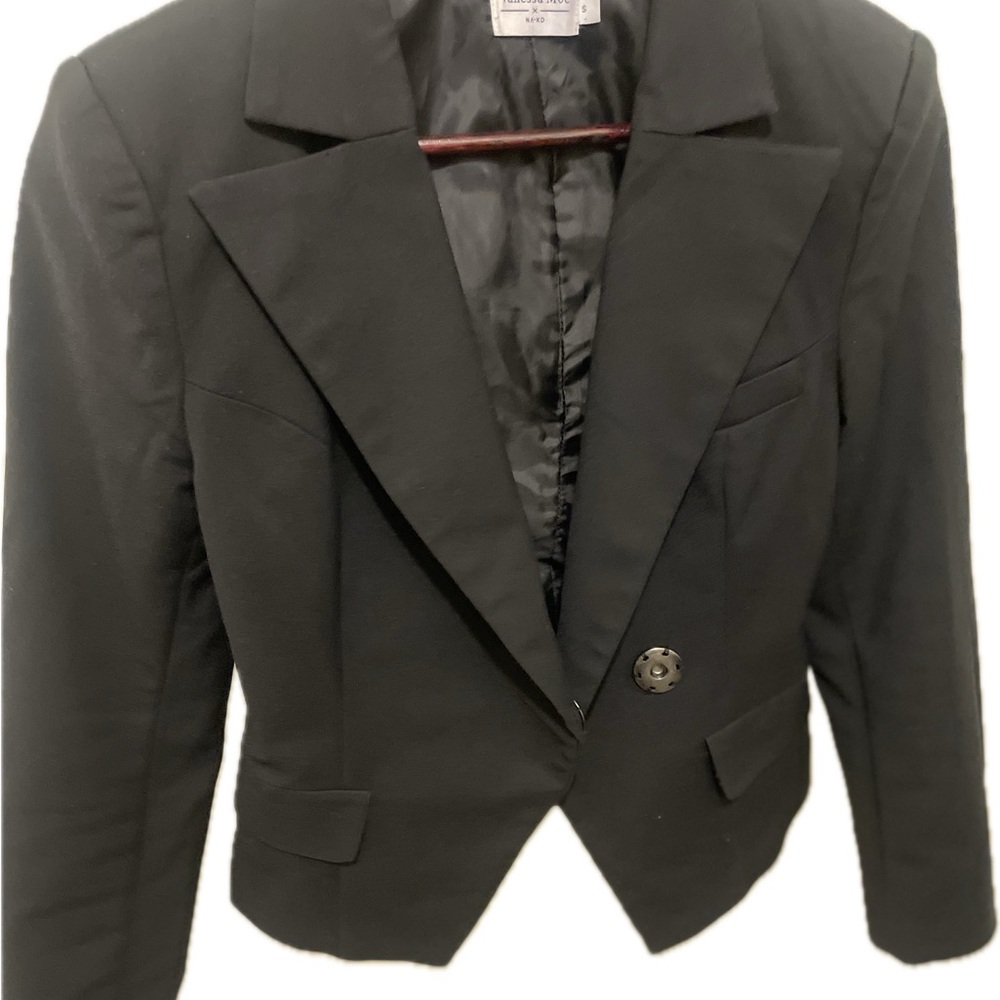 Women's Vanessa Moe x NA-KD Black Blazer Size Small